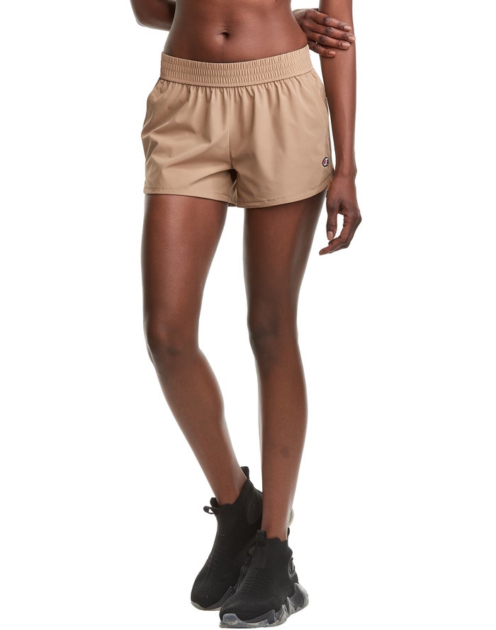 Champion Korte Broek Dames - Khaki - Take A Hike 3 ( 695347-NLA )